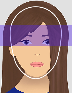 Exemple non conforme : Visage et yeux